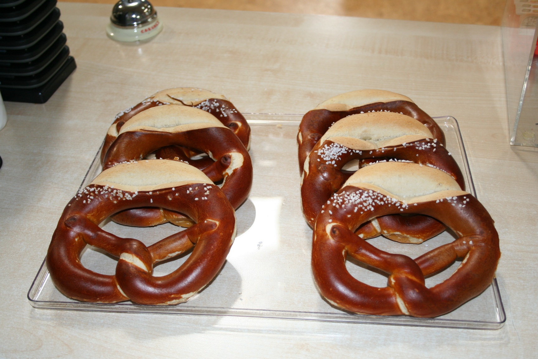 Frische Brezeln aus der Gastronomie