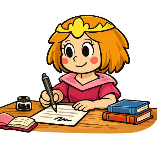 Prinzessin schreibt Vollmacht