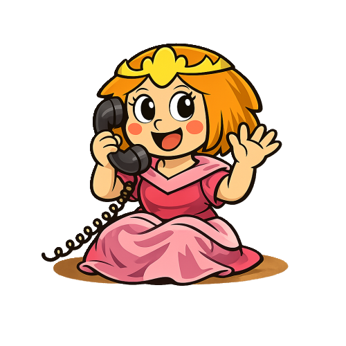 Prinzessin am Telefon
